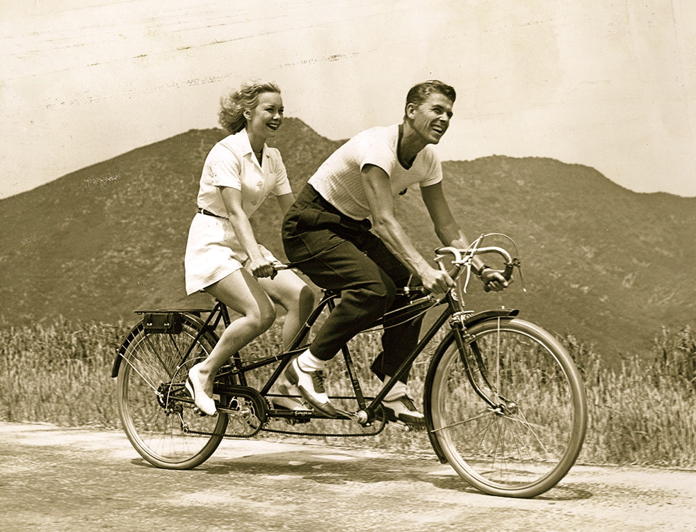 Ronald Reagan and Virginia Mayo 1952