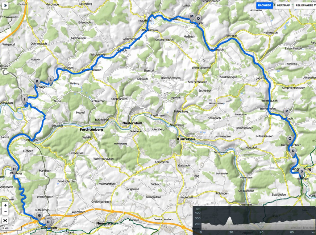 Öhringen to Bächlingen